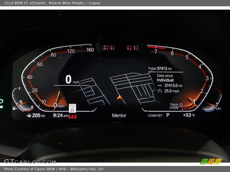 Mineral White Metallic / Cognac 2019 BMW X5 xDrive40i