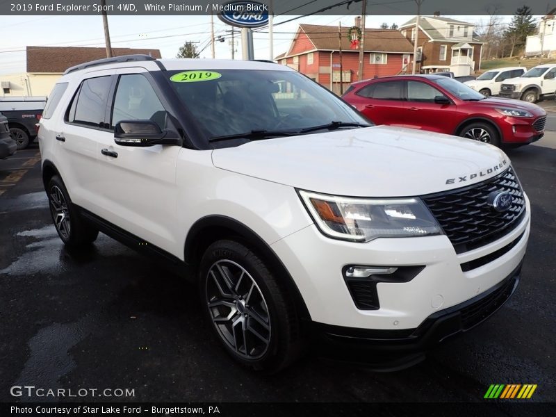 White Platinum / Medium Black 2019 Ford Explorer Sport 4WD