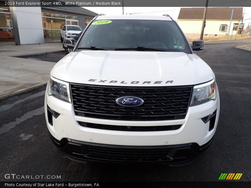 White Platinum / Medium Black 2019 Ford Explorer Sport 4WD