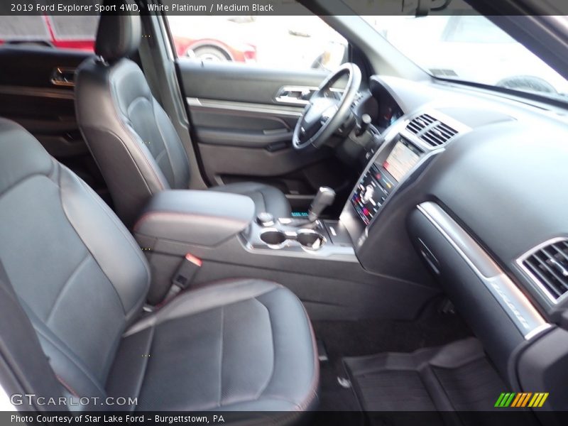White Platinum / Medium Black 2019 Ford Explorer Sport 4WD