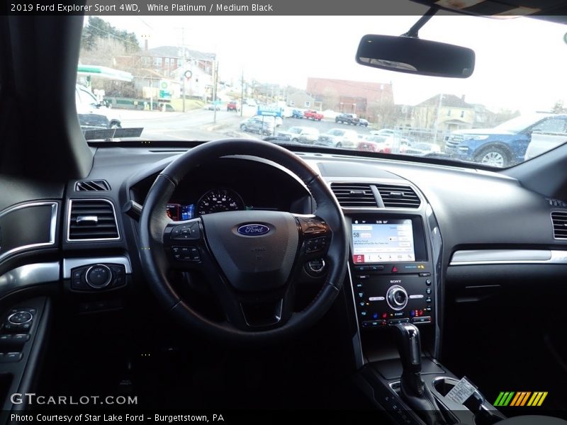 White Platinum / Medium Black 2019 Ford Explorer Sport 4WD