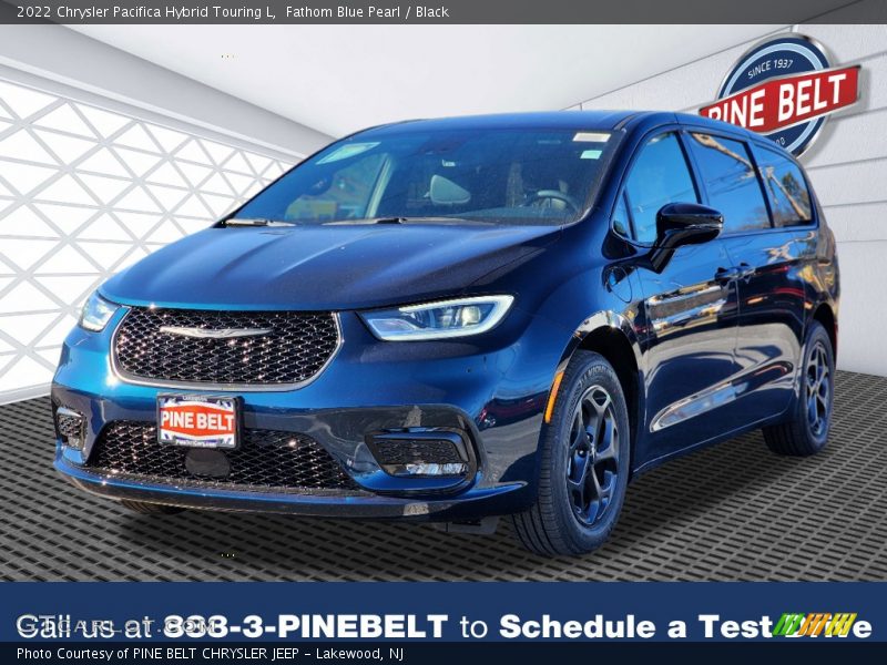 Fathom Blue Pearl / Black 2022 Chrysler Pacifica Hybrid Touring L