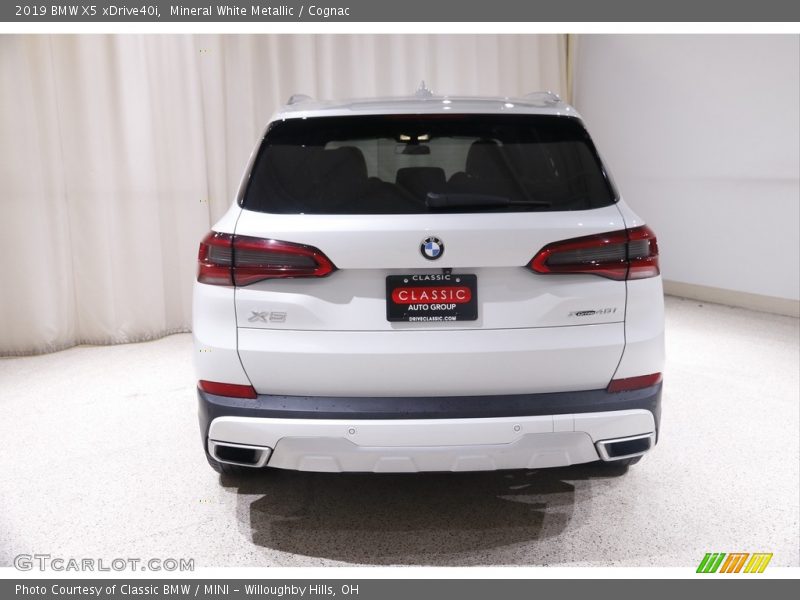 Mineral White Metallic / Cognac 2019 BMW X5 xDrive40i
