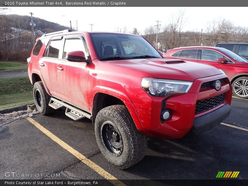 Barcelona Red Metallic / Graphite 2016 Toyota 4Runner Trail 4x4