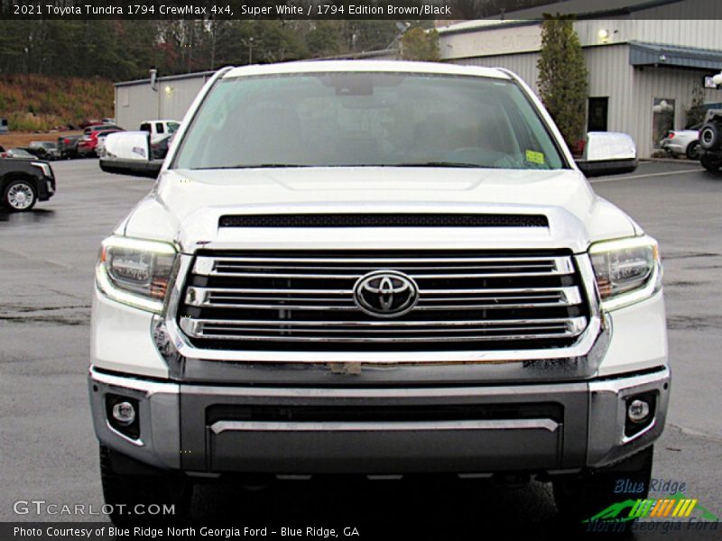 Super White / 1794 Edition Brown/Black 2021 Toyota Tundra 1794 CrewMax 4x4