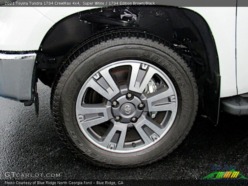 Super White / 1794 Edition Brown/Black 2021 Toyota Tundra 1794 CrewMax 4x4