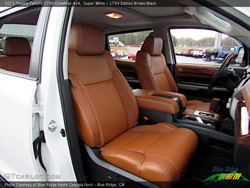 Super White / 1794 Edition Brown/Black 2021 Toyota Tundra 1794 CrewMax 4x4