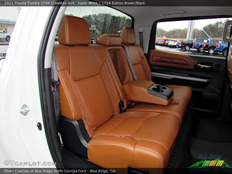 Super White / 1794 Edition Brown/Black 2021 Toyota Tundra 1794 CrewMax 4x4