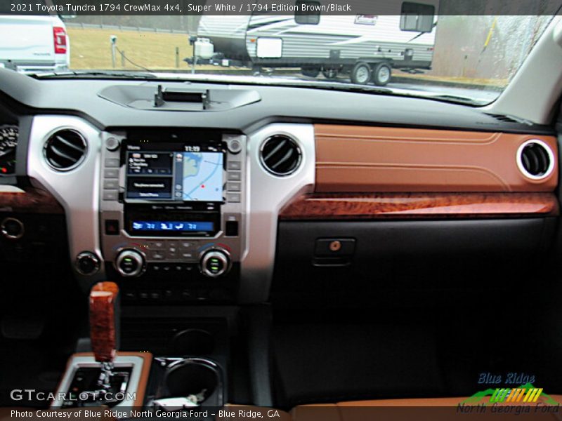 Super White / 1794 Edition Brown/Black 2021 Toyota Tundra 1794 CrewMax 4x4