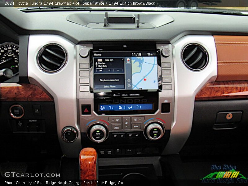 Super White / 1794 Edition Brown/Black 2021 Toyota Tundra 1794 CrewMax 4x4