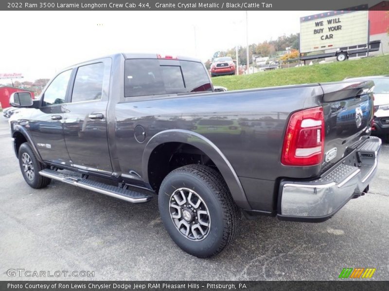 Granite Crystal Metallic / Black/Cattle Tan 2022 Ram 3500 Laramie Longhorn Crew Cab 4x4