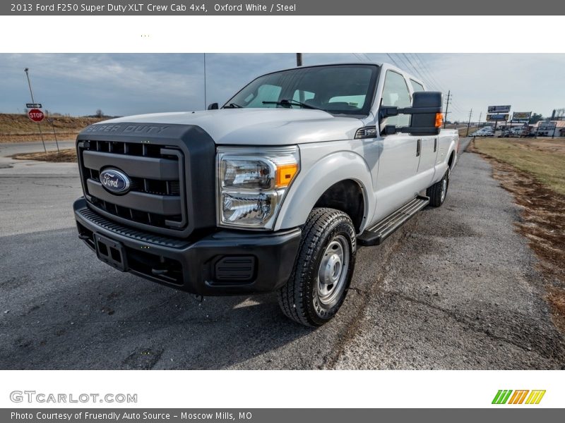 Oxford White / Steel 2013 Ford F250 Super Duty XLT Crew Cab 4x4