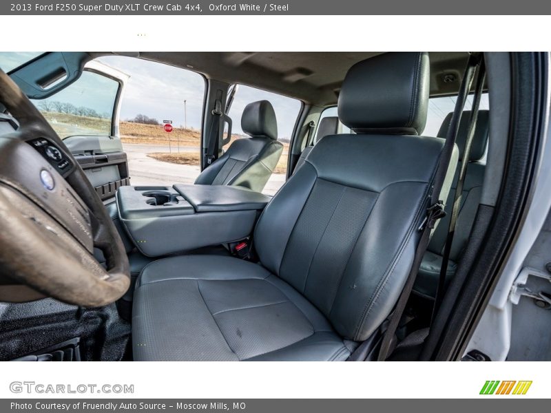 Oxford White / Steel 2013 Ford F250 Super Duty XLT Crew Cab 4x4