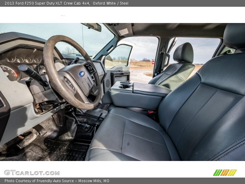 Oxford White / Steel 2013 Ford F250 Super Duty XLT Crew Cab 4x4