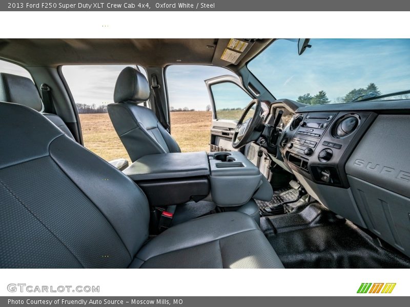 Oxford White / Steel 2013 Ford F250 Super Duty XLT Crew Cab 4x4