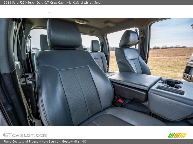 Oxford White / Steel 2013 Ford F250 Super Duty XLT Crew Cab 4x4