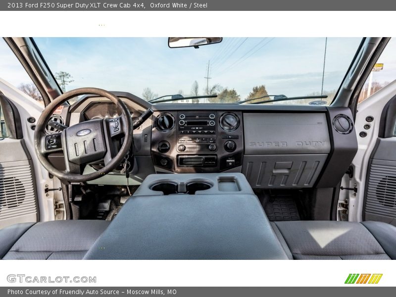 Oxford White / Steel 2013 Ford F250 Super Duty XLT Crew Cab 4x4