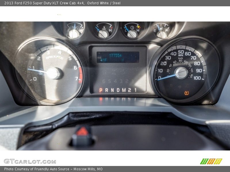 Oxford White / Steel 2013 Ford F250 Super Duty XLT Crew Cab 4x4