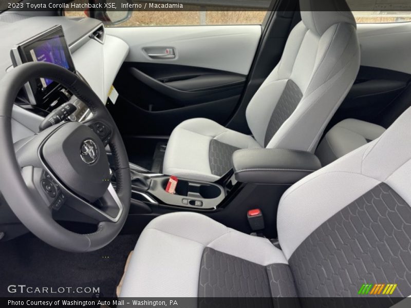 Front Seat of 2023 Corolla Hatchback XSE