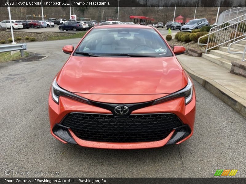 Inferno / Macadamia 2023 Toyota Corolla Hatchback XSE