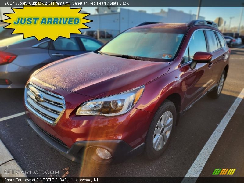 Venetian Red Pearl / Slate Black 2017 Subaru Outback 2.5i Premium