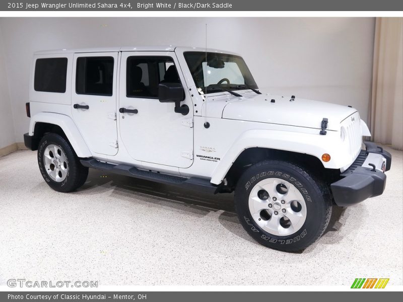 Bright White / Black/Dark Saddle 2015 Jeep Wrangler Unlimited Sahara 4x4