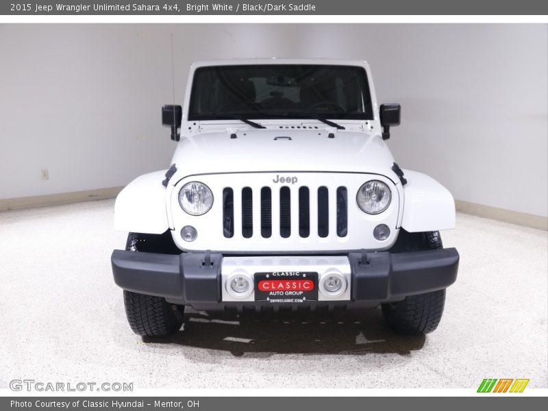Bright White / Black/Dark Saddle 2015 Jeep Wrangler Unlimited Sahara 4x4