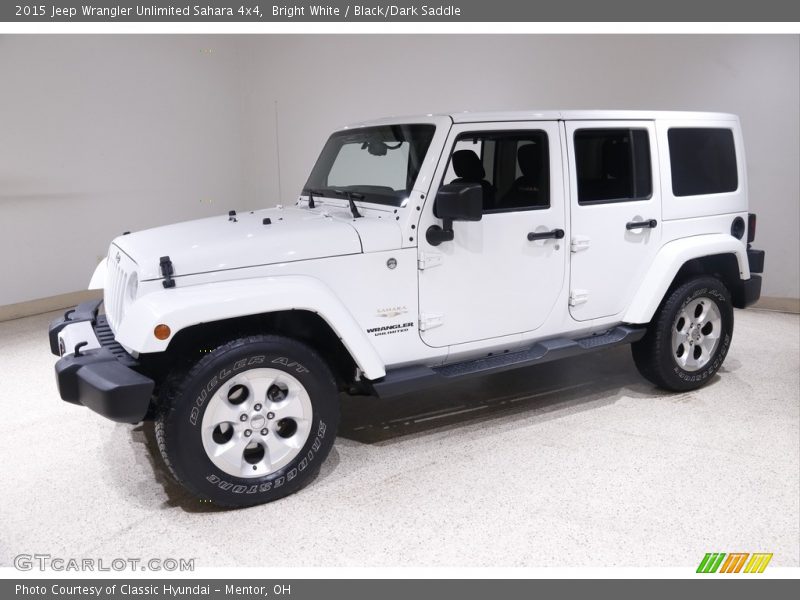 Bright White / Black/Dark Saddle 2015 Jeep Wrangler Unlimited Sahara 4x4