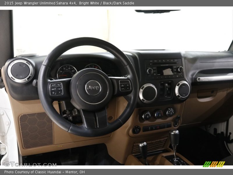 Bright White / Black/Dark Saddle 2015 Jeep Wrangler Unlimited Sahara 4x4