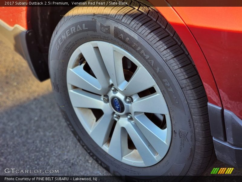 Venetian Red Pearl / Slate Black 2017 Subaru Outback 2.5i Premium