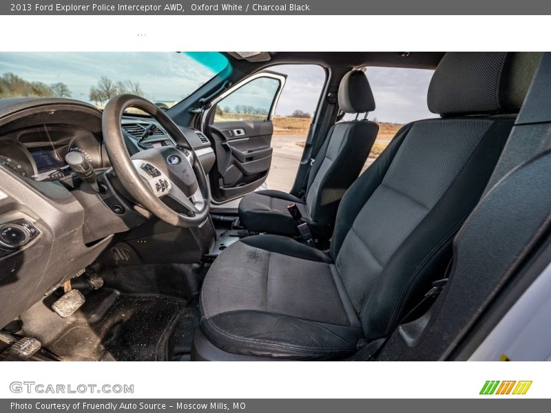 Front Seat of 2013 Explorer Police Interceptor AWD