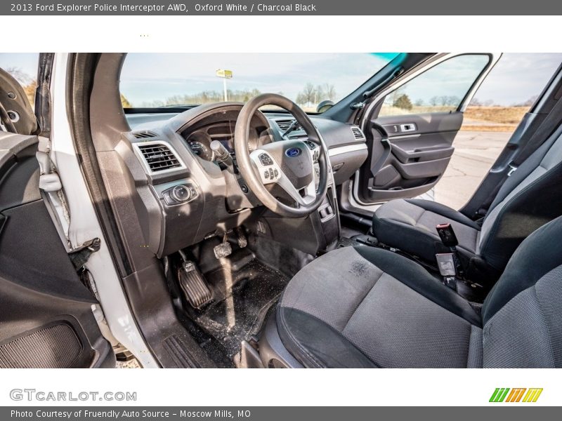 Front Seat of 2013 Explorer Police Interceptor AWD