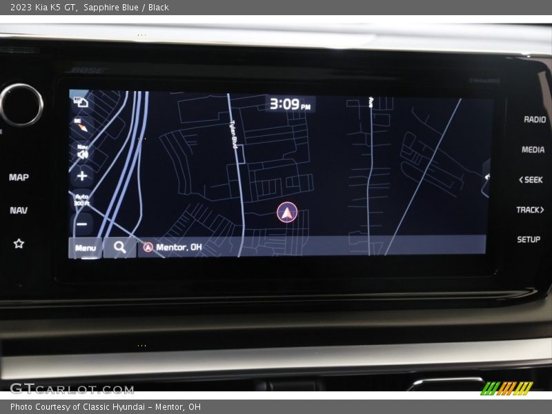 Navigation of 2023 K5 GT