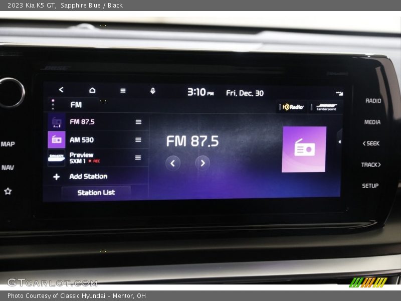 Audio System of 2023 K5 GT