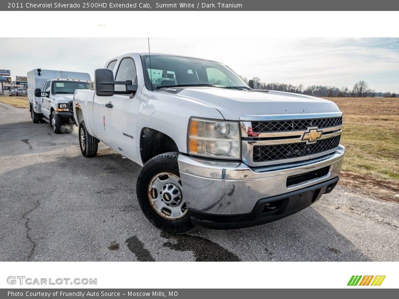 Summit White / Dark Titanium 2011 Chevrolet Silverado 2500HD Extended Cab