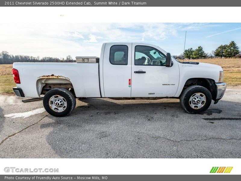 Summit White / Dark Titanium 2011 Chevrolet Silverado 2500HD Extended Cab