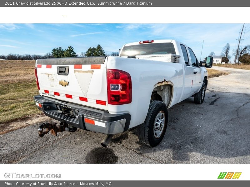Summit White / Dark Titanium 2011 Chevrolet Silverado 2500HD Extended Cab