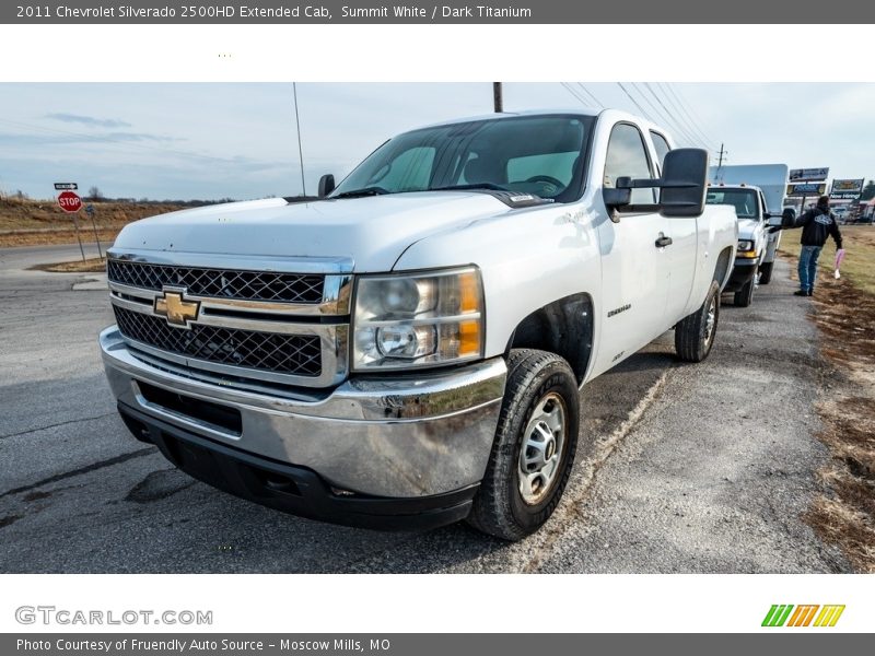 Summit White / Dark Titanium 2011 Chevrolet Silverado 2500HD Extended Cab