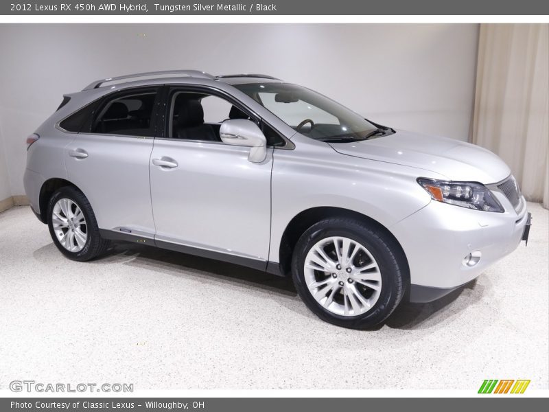 Tungsten Silver Metallic / Black 2012 Lexus RX 450h AWD Hybrid