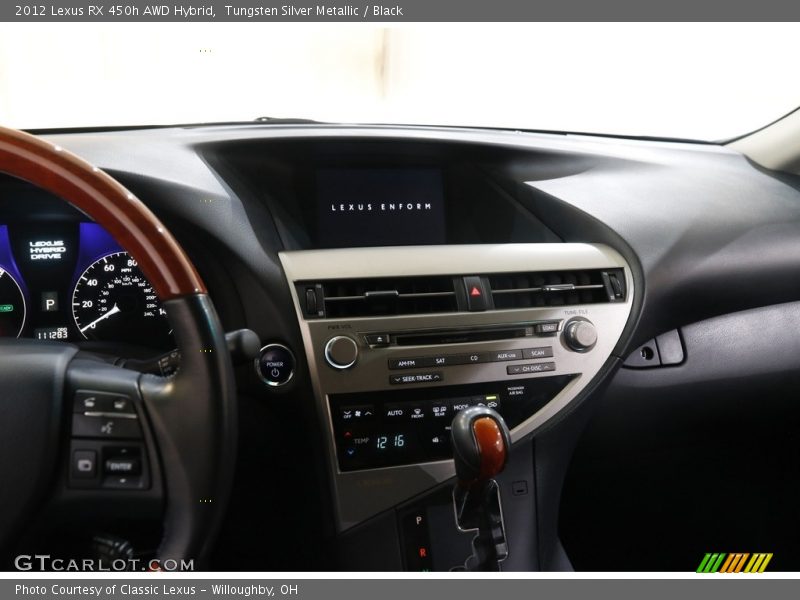 Tungsten Silver Metallic / Black 2012 Lexus RX 450h AWD Hybrid