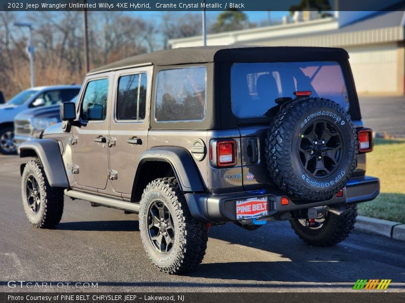 Granite Crystal Metallic / Black 2023 Jeep Wrangler Unlimited Willys 4XE Hybrid