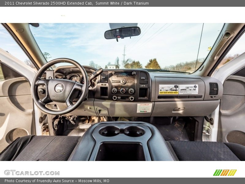 Summit White / Dark Titanium 2011 Chevrolet Silverado 2500HD Extended Cab