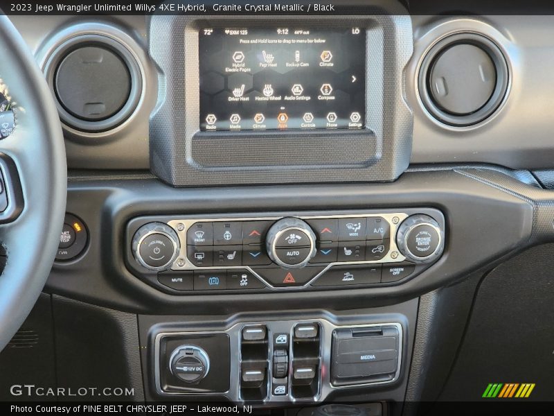 Controls of 2023 Wrangler Unlimited Willys 4XE Hybrid