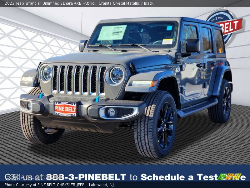 Granite Crystal Metallic / Black 2023 Jeep Wrangler Unlimited Sahara 4XE Hybrid