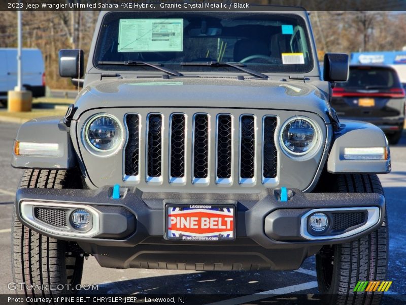 Granite Crystal Metallic / Black 2023 Jeep Wrangler Unlimited Sahara 4XE Hybrid