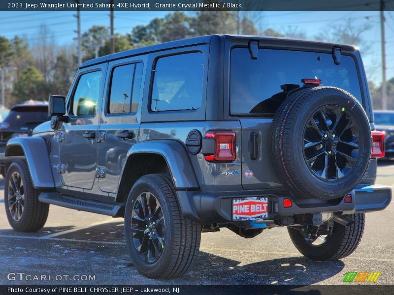 Granite Crystal Metallic / Black 2023 Jeep Wrangler Unlimited Sahara 4XE Hybrid