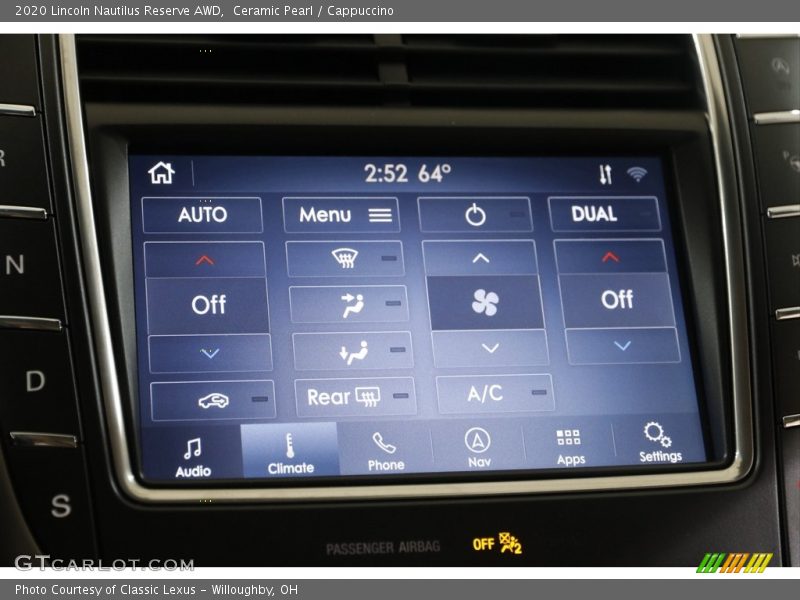 Controls of 2020 Nautilus Reserve AWD