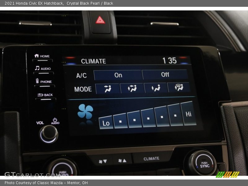 Controls of 2021 Civic EX Hatchback