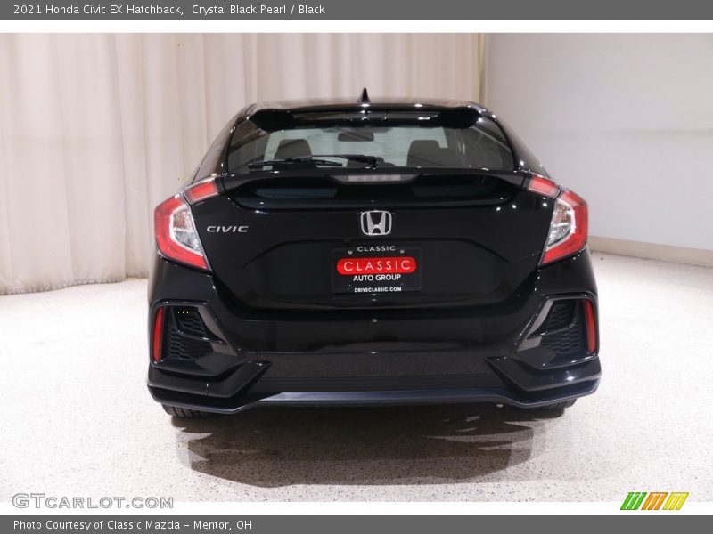 Crystal Black Pearl / Black 2021 Honda Civic EX Hatchback