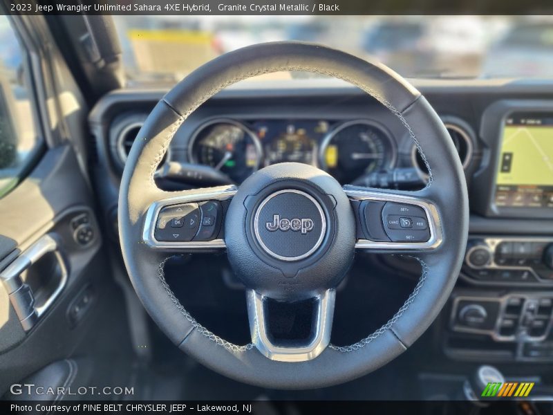 Granite Crystal Metallic / Black 2023 Jeep Wrangler Unlimited Sahara 4XE Hybrid